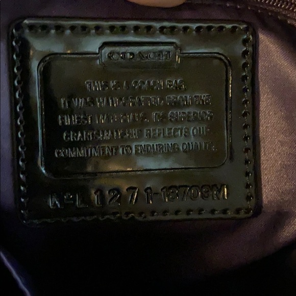 SOLD Gray and Black Coach Purse - Picture 4 of 7